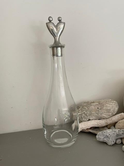 Vintage glazen karaf Luigi Bormioli. Light & Music., Ophalen