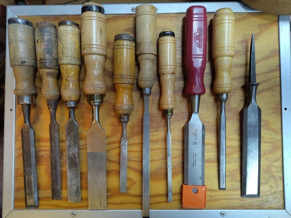9 Nooitgedagt beitels 6 - 26 mm, Antiek en Kunst, Antiek | Gereedschap en Instrumenten, Ophalen of Verzenden
