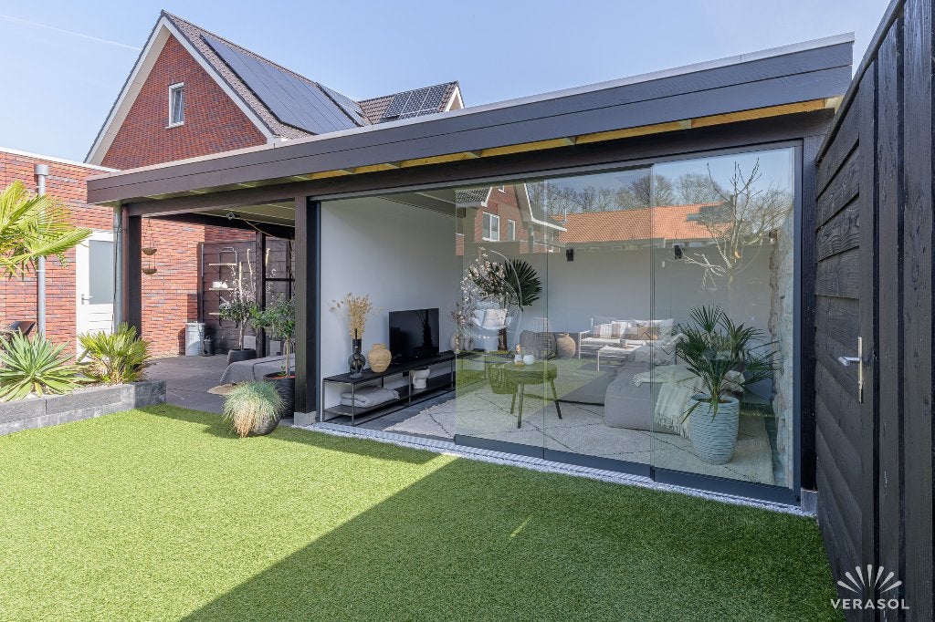 Glazen schuifwand Verasol Nieuw, Tuin en Terras, Ophalen, Nieuw, Veranda