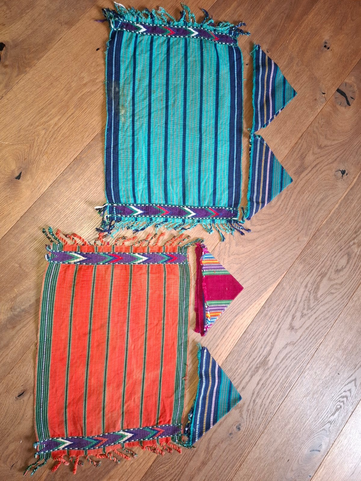 placemats uit Guatemala en servetten, Antiek en Kunst, Wanddecoratie, Textiel, Handgemaakt, Ophalen of Verzenden