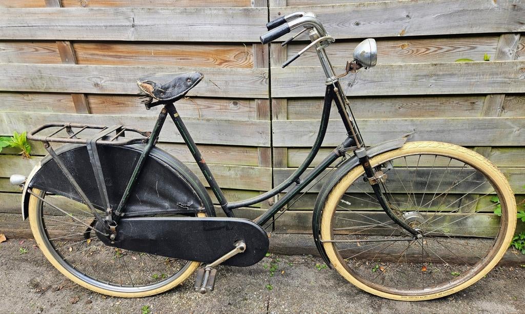 Oude Fongers omafiets - Museumstuk en fietst heerlijk, Ophalen, Terugtraprem, Fongers