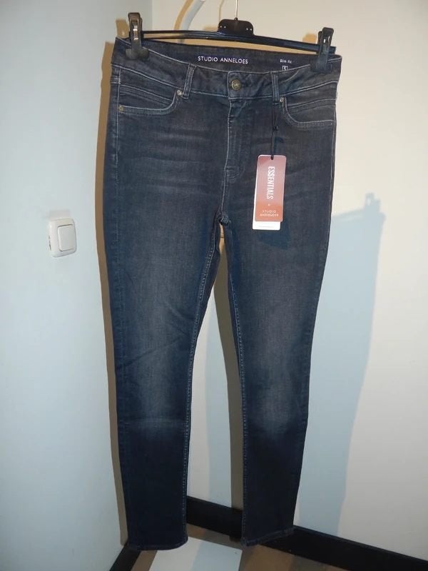 Studio Anneloes slim fit nieuwe zwarte jeans broek S, Studio Anneloes, Verzenden, Zwart, Nieuw