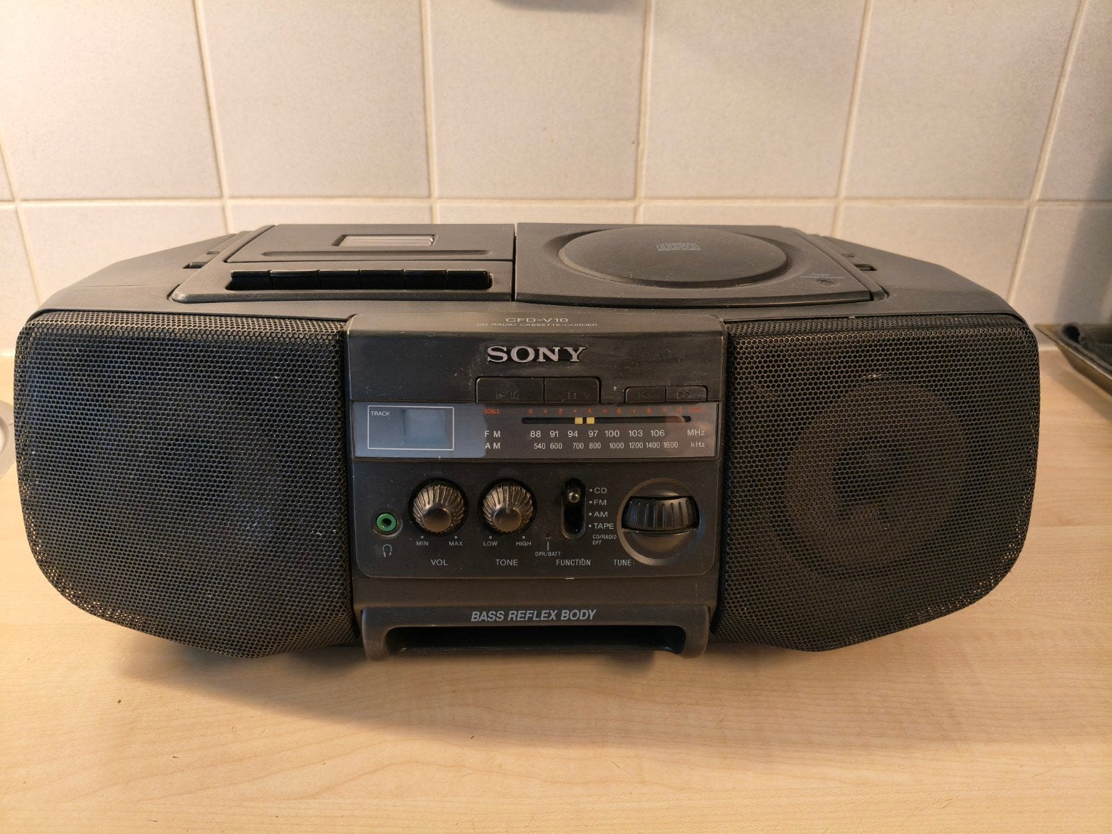 Sony CFD-V10 CD Radio Cassette-Corder, Ophalen of Verzenden, Gebruikt, Radio, Met cd-speler