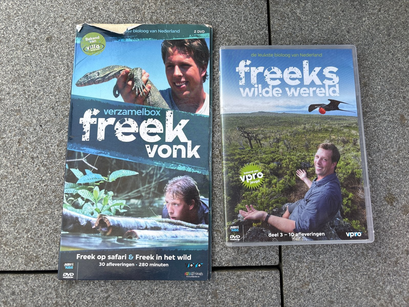 Freek Vonk DVD Boxset: Freek op Safari, Freek in het Wild &, Alle leeftijden, Ophalen of Verzenden, Gebruikt, Natuur
