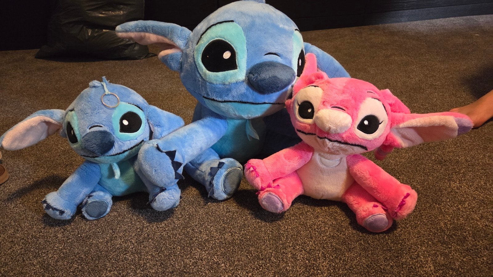 Grote Stitch en Angel knuffels - Disney Lilo & Stitch, Disney, Disney, Overige typen, Blauw