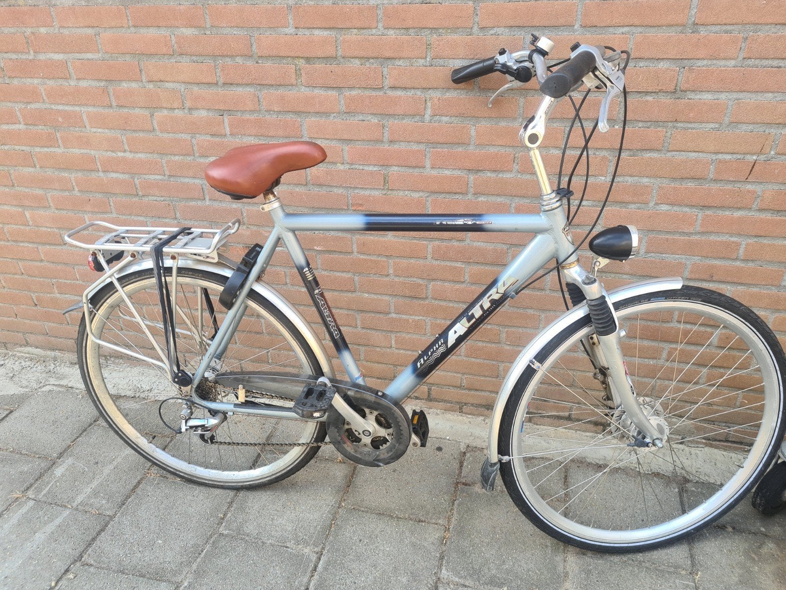 Altra herenfiets - Gebruikt, goede staat, Fietsen en Brommers, Fietsen | Dames | Damesfietsen, Gebruikt, Velgrem, Versnellingen