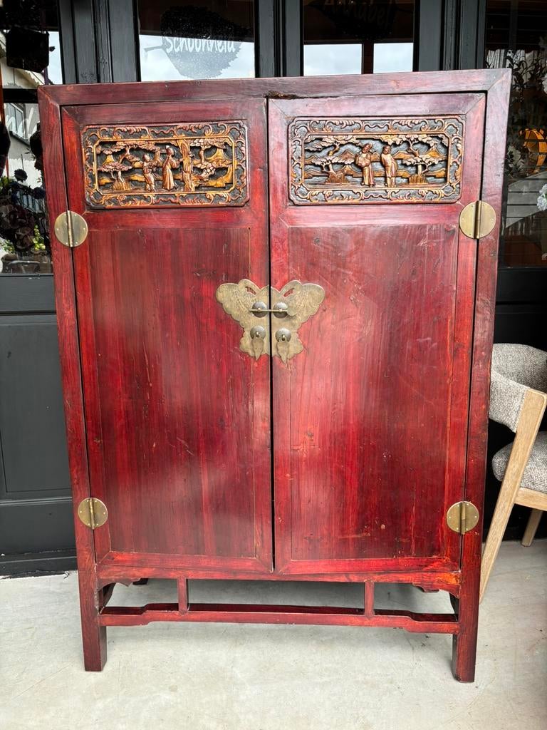 Antieke Chinese Bruids/Vlinderkast, Ophalen of Verzenden