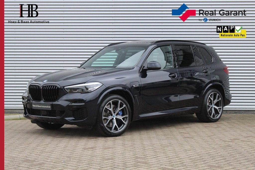 BMW X5 xDrive45e HighExe/MSport/Pano/trekhaak/dikke stoelen, Gebruikt, 394 pk, Zwart, Vierwielaandrijving