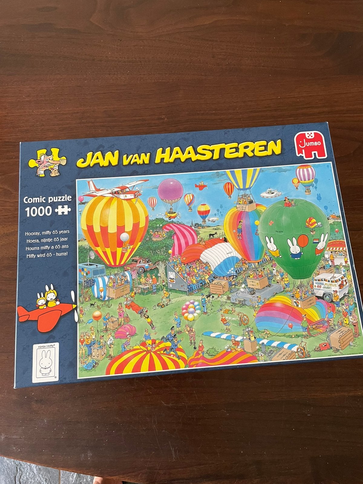 Jan van Haasteren puzzel’Hoera Nijntje 65jaar’, Ophalen, 500 t/m 1500 stukjes, Zo goed als nieuw