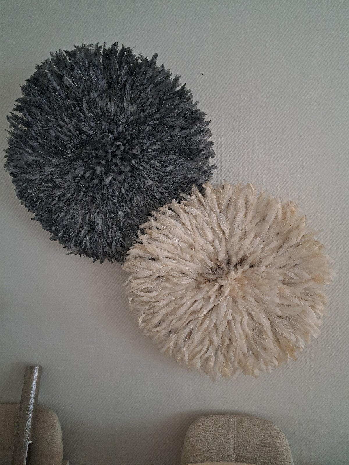 2x Juju hats grijs en wit, Beige, Ophalen of Verzenden, Zo goed als nieuw, Natuurlijk materiaal