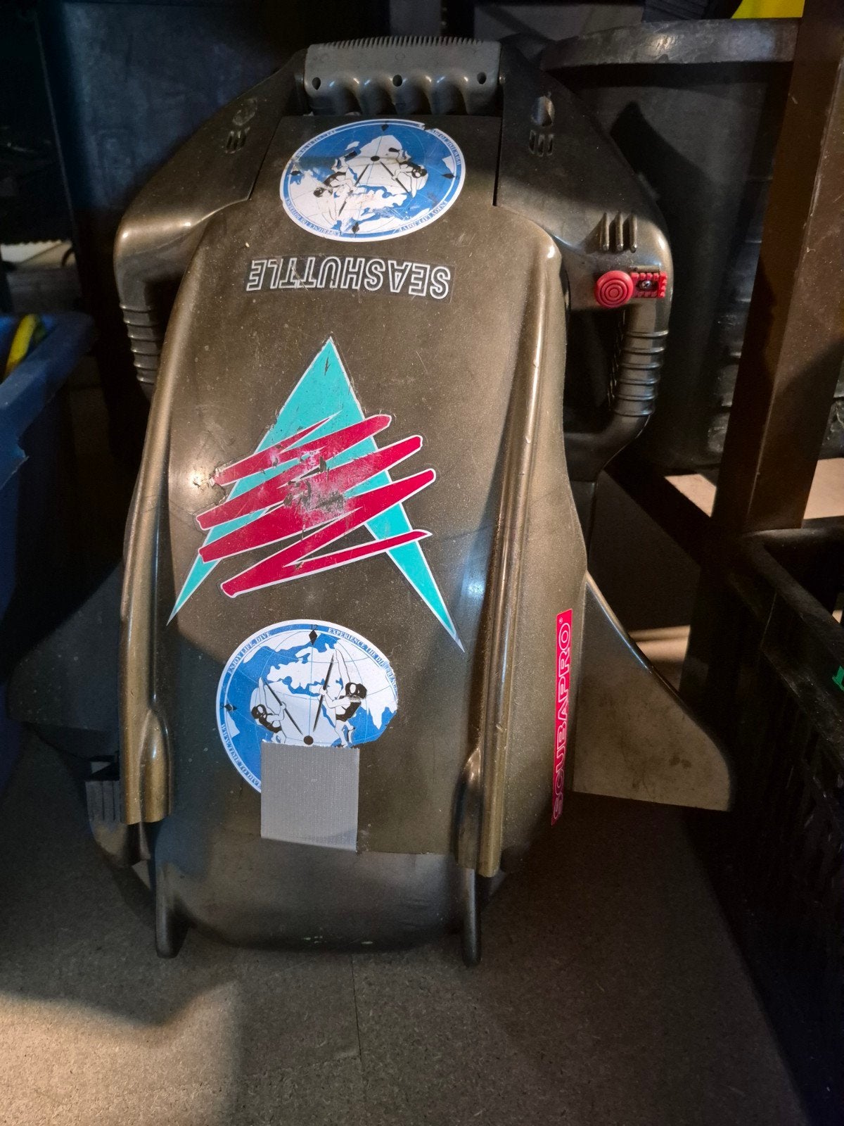 2 dpv onderwaterscooter, Ophalen