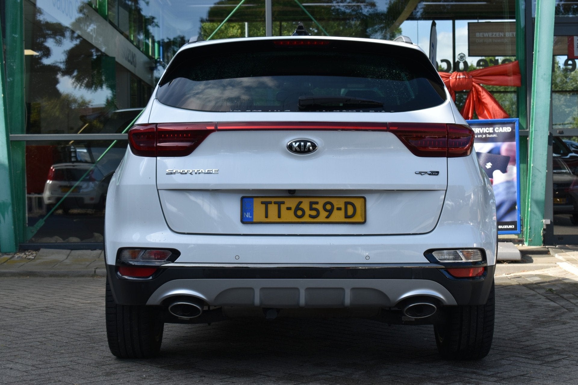 Kia Sportage 1.6 T-GDI GT-Line Handgeschakeld 177pk | Parkee, Auto's, Gebruikt, 4 cilinders, 1445 kg, Wit