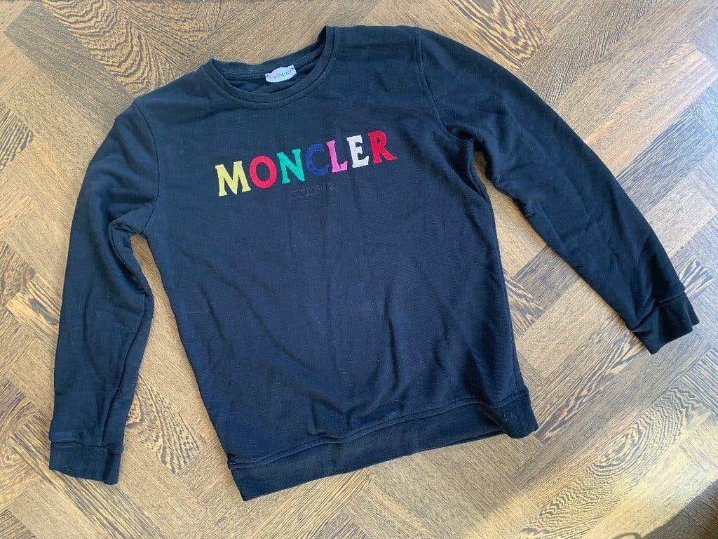 Trui sweater Moncler maat S / 46 zwart, Moncler, Zwart, Ophalen of Verzenden, Gedragen