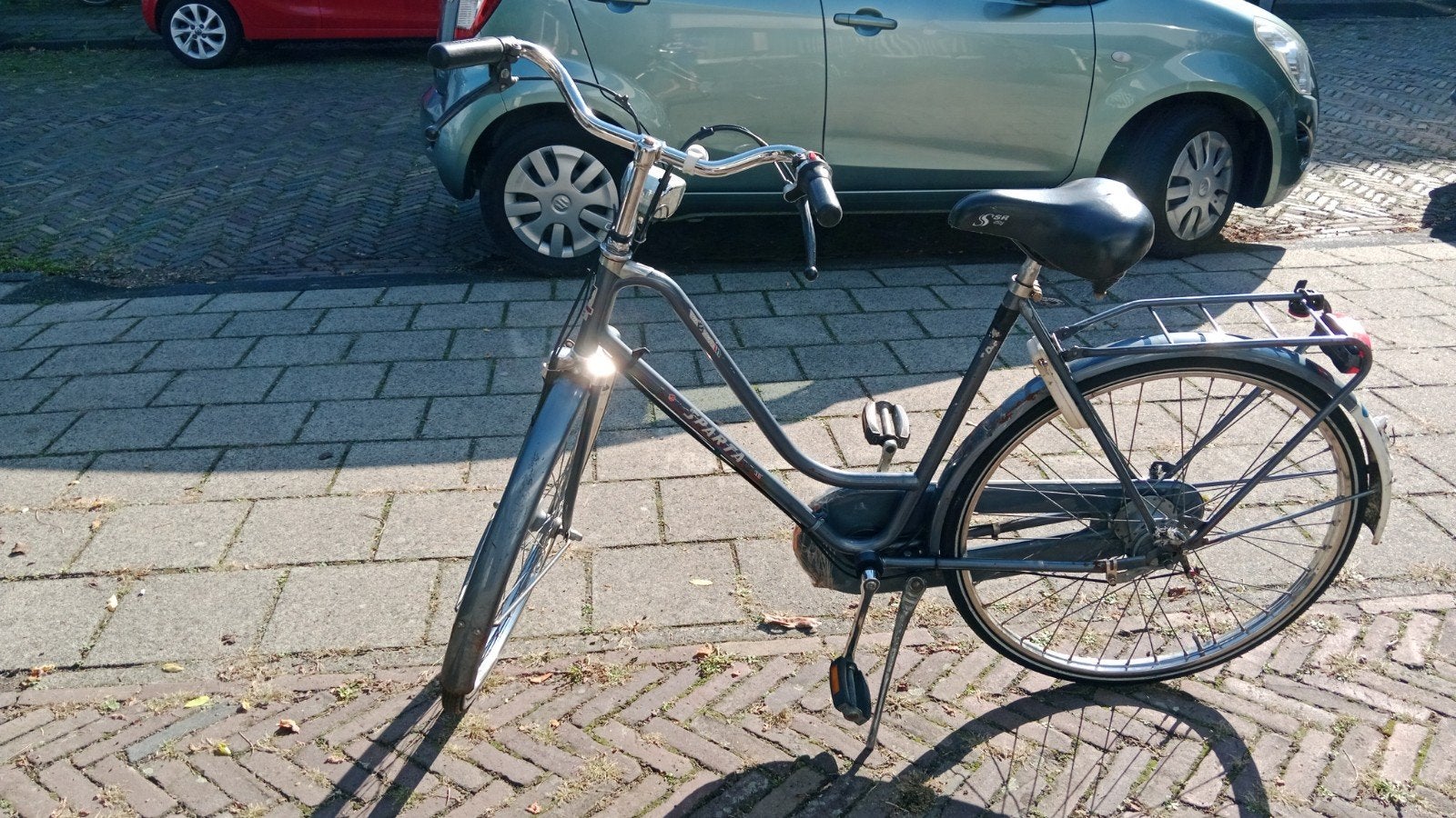 Sparta damesfiets - Achterband zacht, Ophalen, Sparta, Trommelrem, 53 tot 56 cm