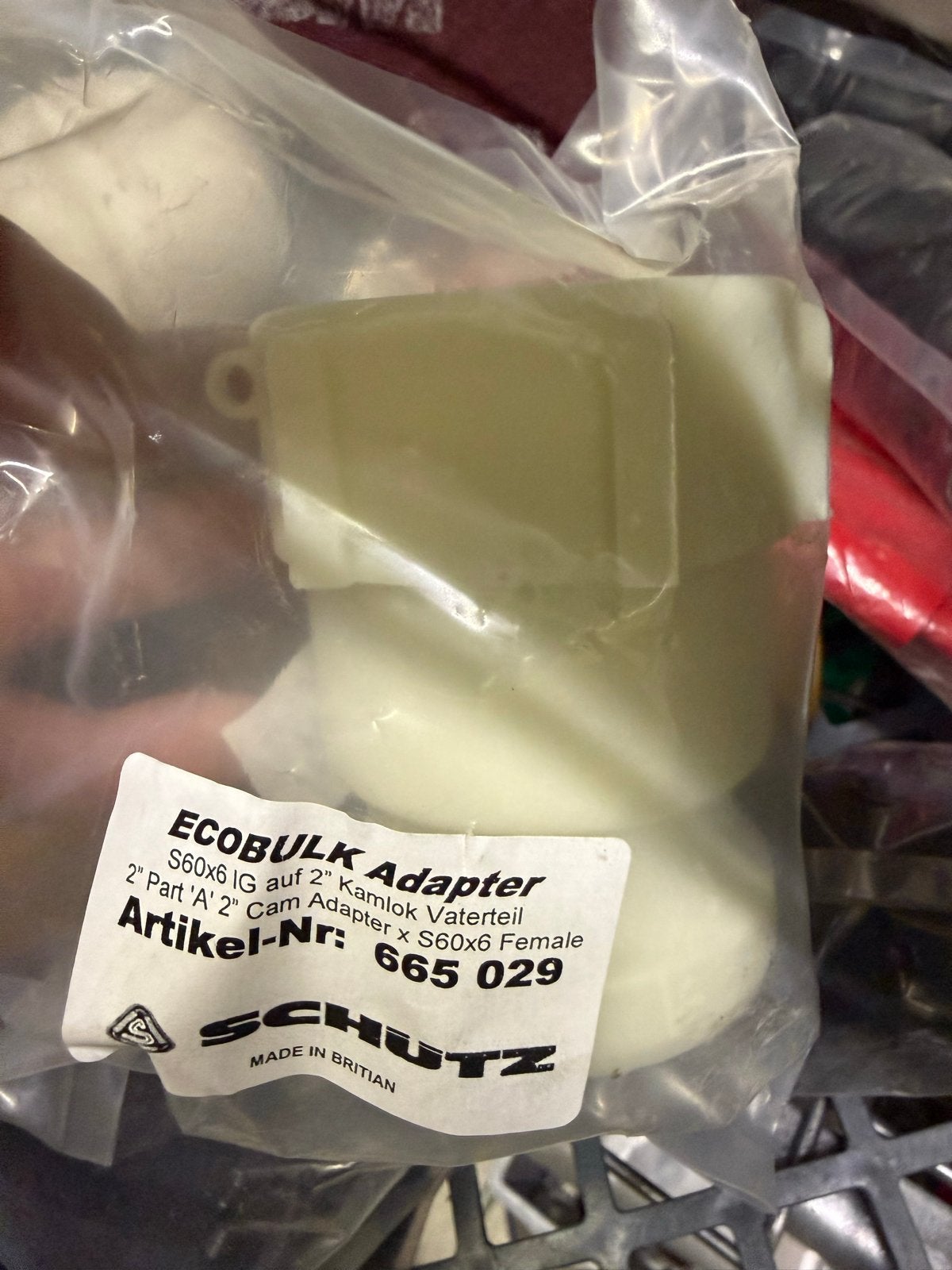 IBCconnector ECOBULK Adapter S60x6 IG op 2" Kamlok Vaterteil, Ophalen of Verzenden, Nieuw