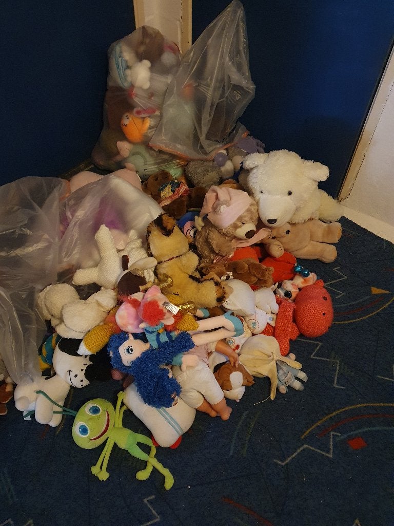 3 volle pmd zakken met knuffels, Ophalen, Gebruikt, Overige typen