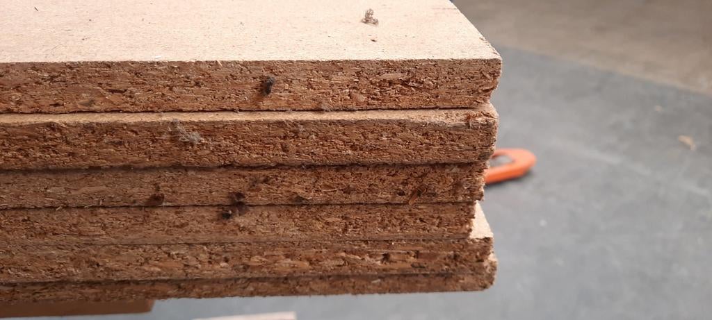 Spaanplaat teab, Doe-het-zelf en Verbouw, Hout en Planken, Ophalen, Minder dan 25 mm, Zo goed als nieuw, Plank