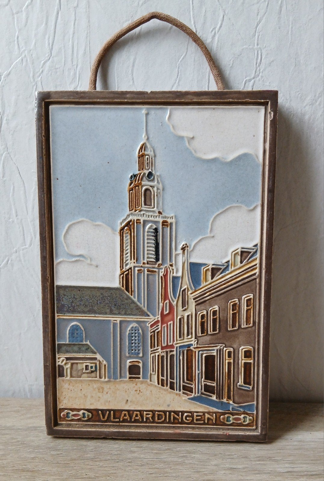 Westraven Utrecht Cloisonne Wandtegel Vlaardingen 1935, Ophalen of Verzenden