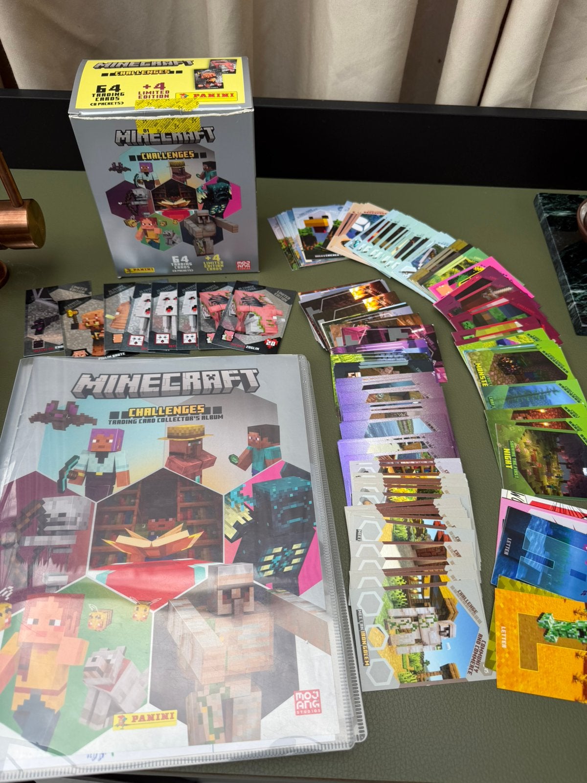 *** Minecraft Challenges Panini Kaarten ***, Ophalen of Verzenden, Zo goed als nieuw, Meerdere kaarten
