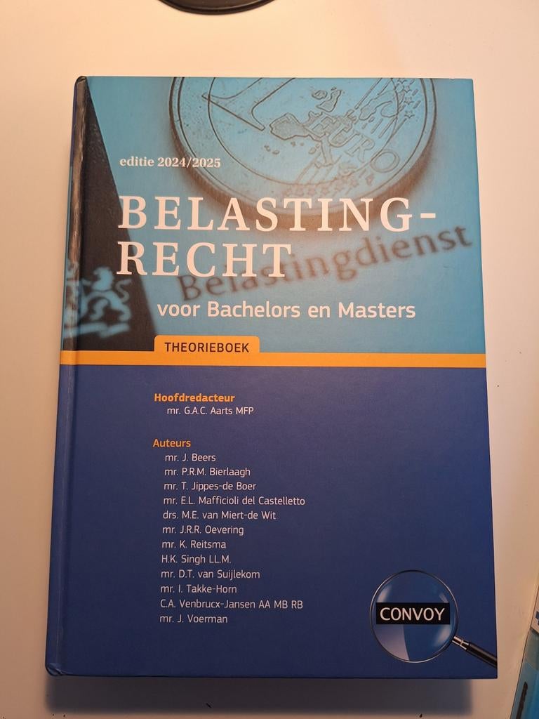 Belastingrecht voor Bachelors en Masters 2024/2025, Zo goed als nieuw, Gamma, J. Beers, P.R.M. Bierlaagh, T. Jippes-de Boer e.a.