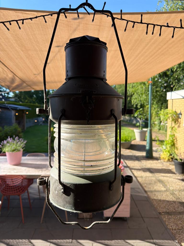 Antieke Ankerlicht Scheepslamp - Maritieme Decoratie, Antiek en Kunst, Antiek | Lampen, Ophalen of Verzenden