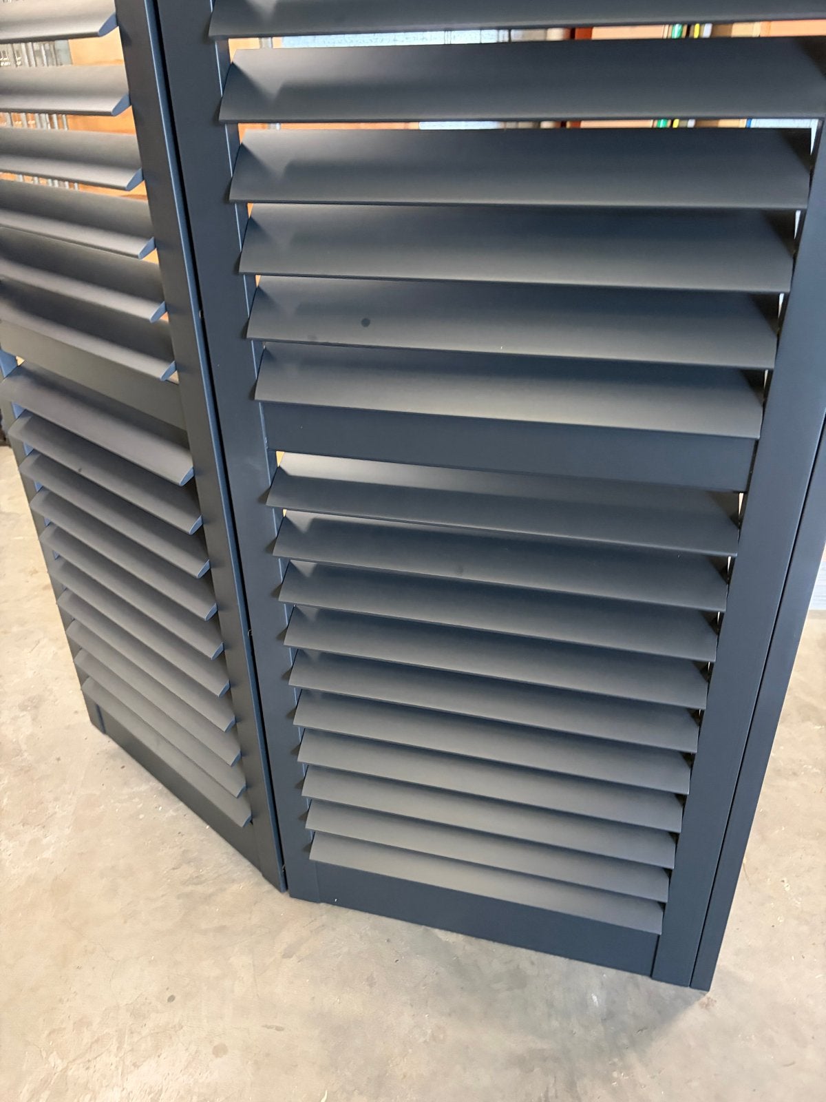 Antrasiet shutters / luiken  nieuw, Doe-het-zelf en Verbouw, Ophalen, Gebruikt, 100 tot 150 cm, Grijs