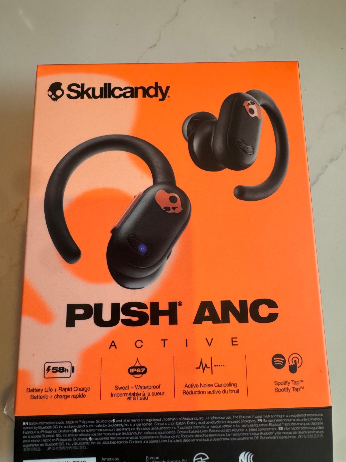 Skullcandy Push ANC Active Draadloze Oordopjes Zwart, In-ear, Bluetooth, Ophalen of Verzenden, Zo goed als nieuw