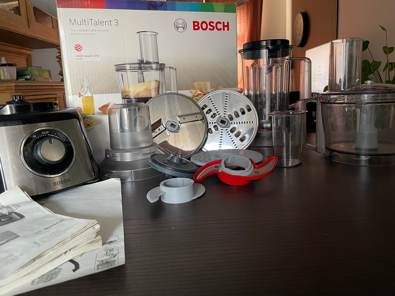 Bosch MCM3501M Keukenmachine - MultiTalent 3, Ophalen, Gebruikt, 2 snelheden, 2 tot 3 liter