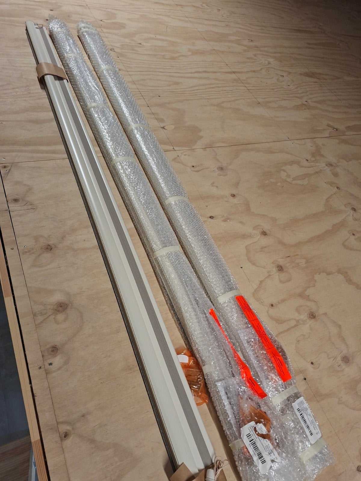 3 plissé gordijnen nieuw., Huis en Inrichting, Ophalen, 126 cm, 197 cm, Nieuw
