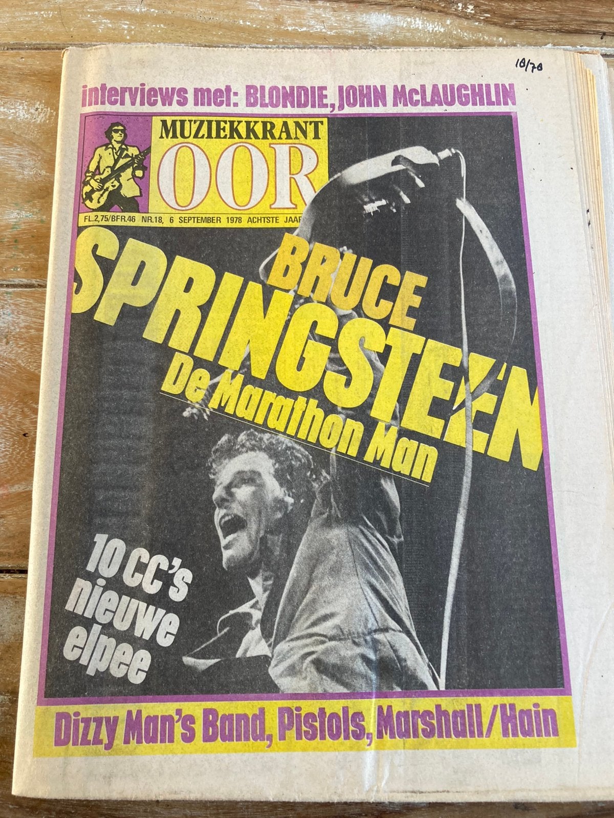 Muziekkrant OOR 1978 Bruce Springsteen BLONDIE Sex Pistols, Ophalen of Verzenden, Zo goed als nieuw, Muziek, Film of Tv