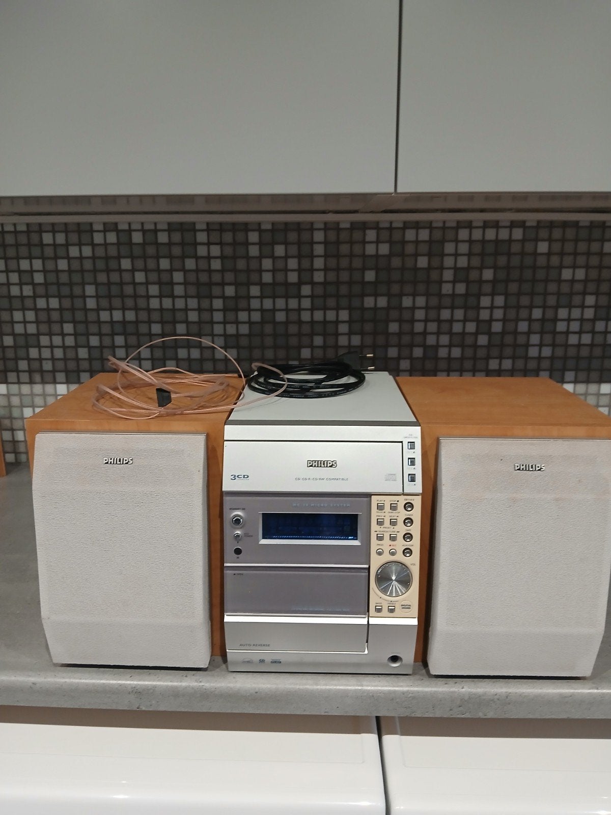 Philips Microset met CD-speler en speakers, Ophalen, Philips, Gebruikt, Microset