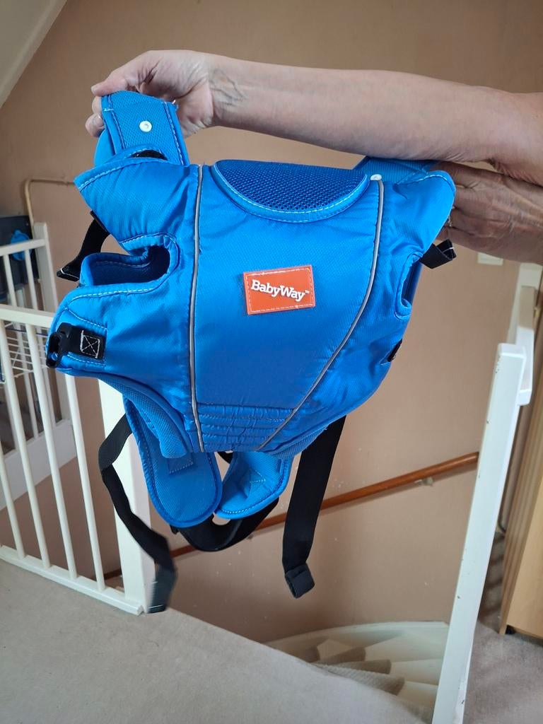 Draagzak merk BabyWay, Buik of Rug, Zo goed als nieuw, Draagzak, Ophalen