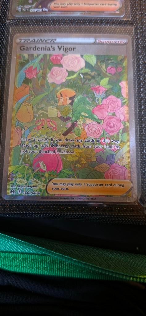 Pokémon TCG: Gardenia's Vigor Full Art Supporter Kaart, Ophalen of Verzenden, Zo goed als nieuw, Losse kaart, Foil