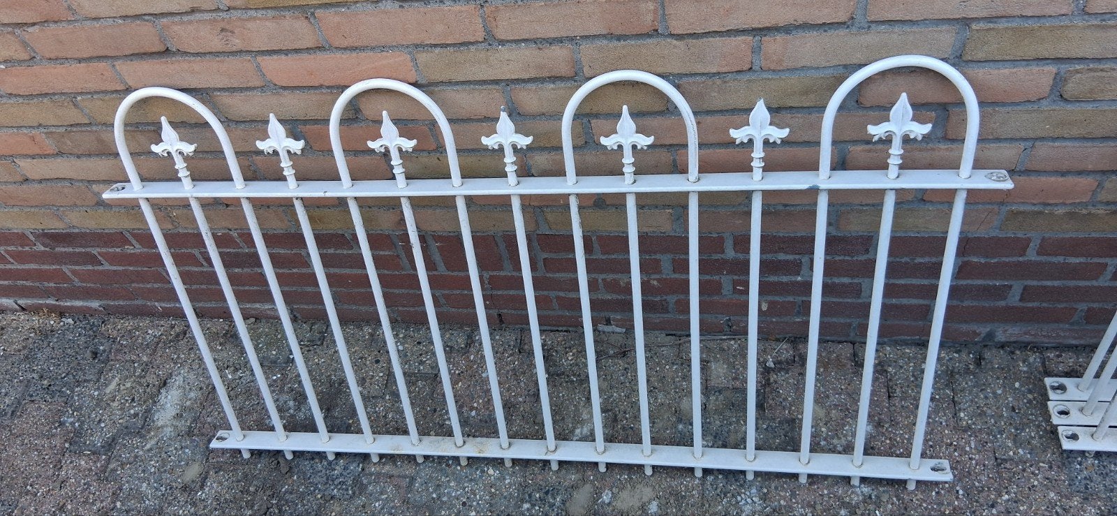 Te koop smeedijzeren hek, Tuin en Terras, Tuinhekken en Hekwerk, Ophalen, Gebruikt, IJzer, Sierhekwerk