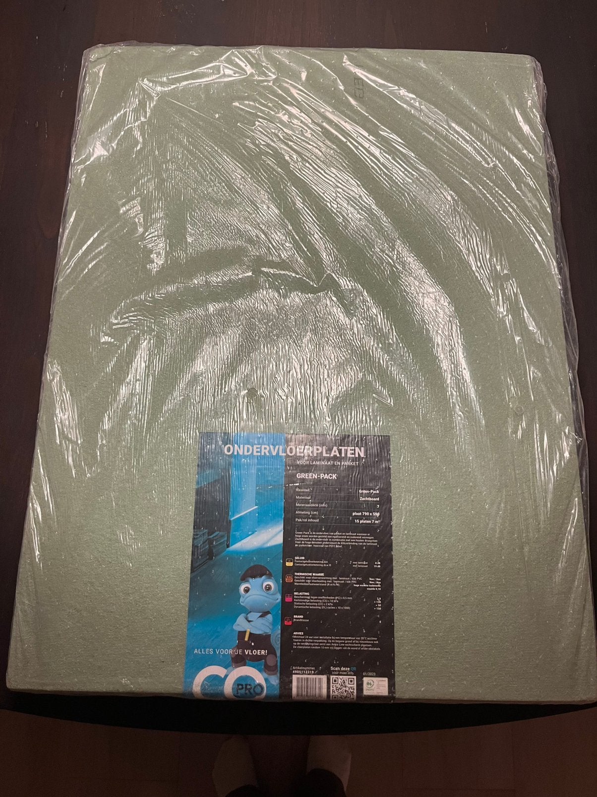 Groene ondervloer platen - Green-Pack voor laminaat, 50 tot 150 cm, Overige typen, Nieuw, Kunststof