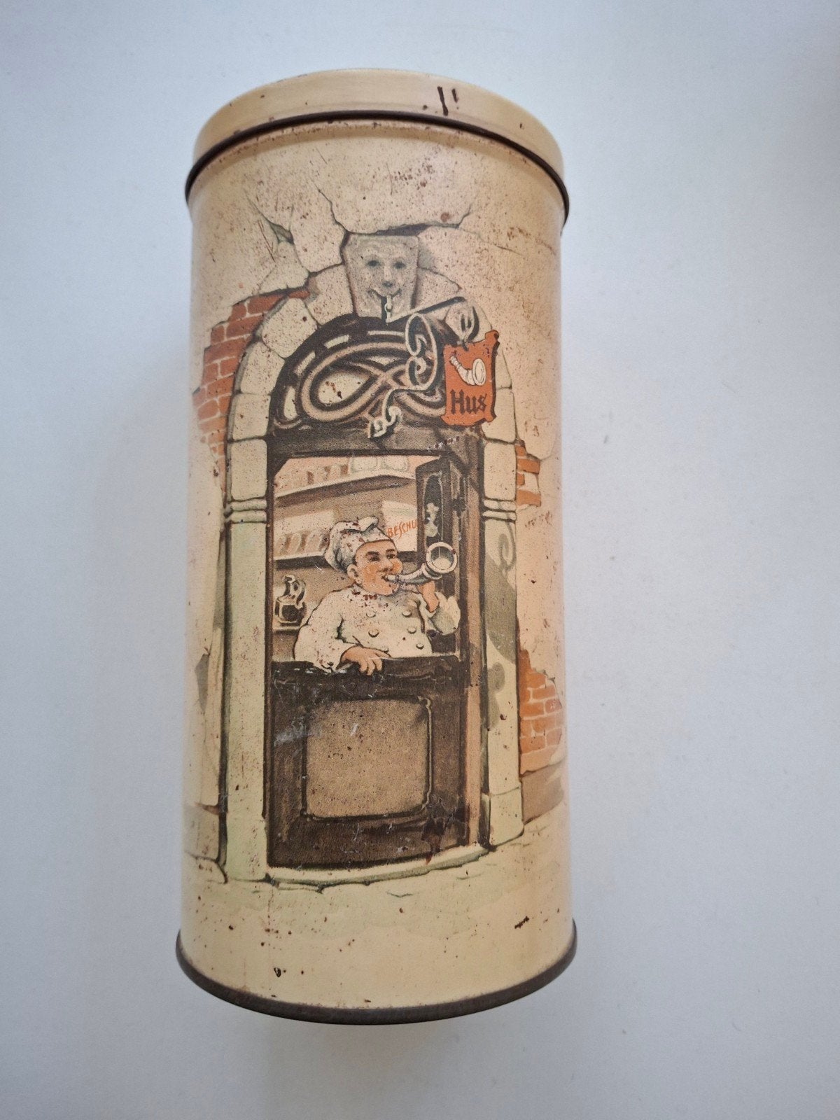 Vintage beschuitdoos HUS, Verzamelen, Ophalen of Verzenden, Gebruikt, Overige
