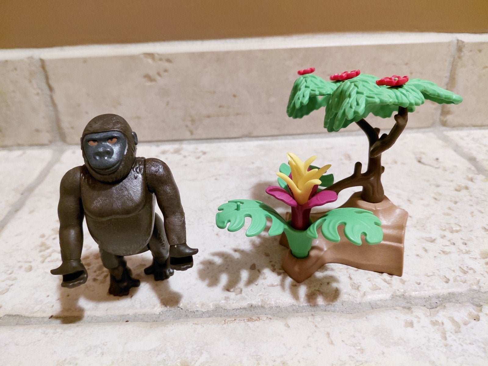 Playmobil 3039 Gorilla met boom en plant, Wild life, Gebruikt, Complete set, Ophalen of Verzenden