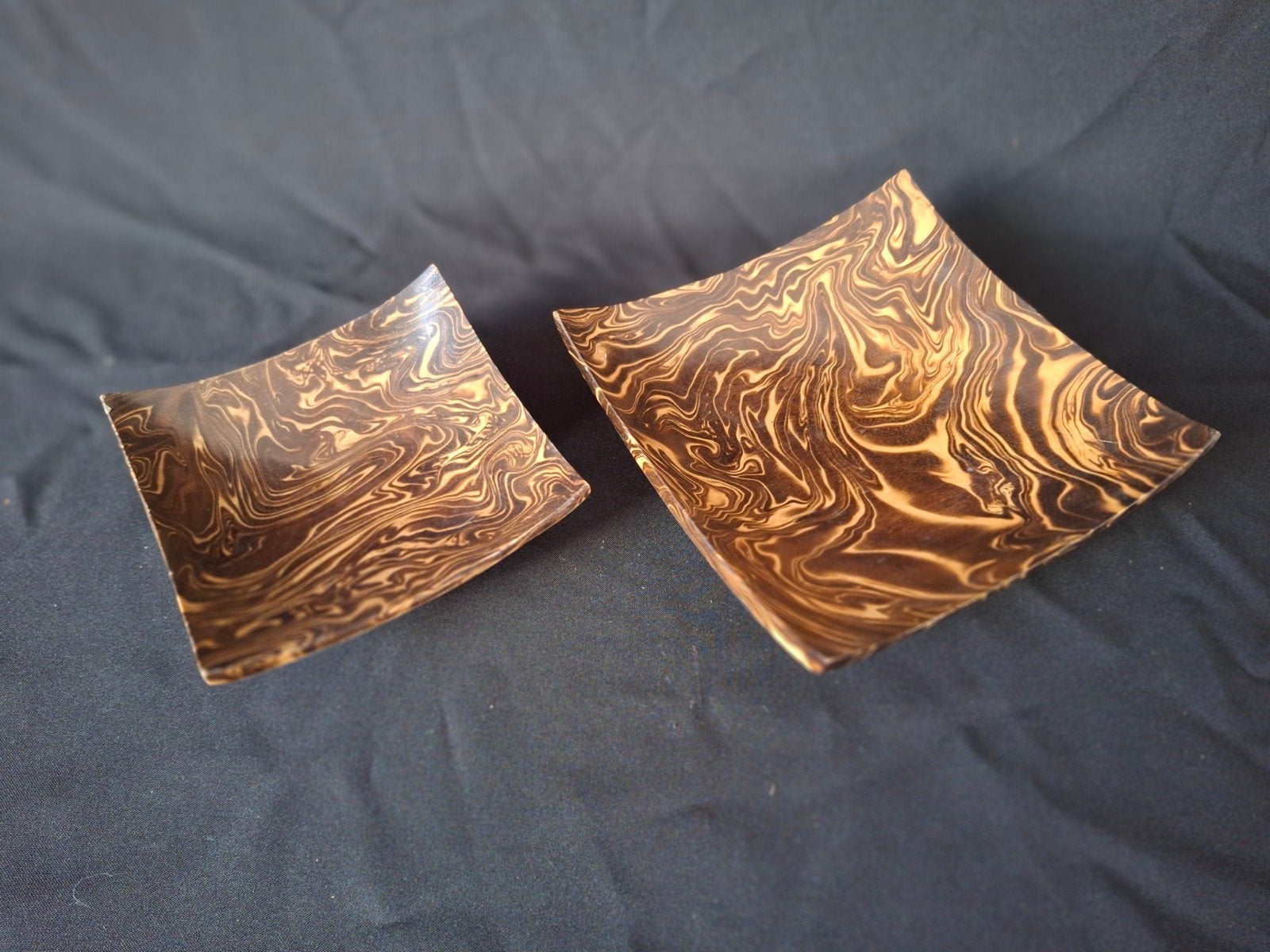 Set van 2 decoratieve schalen met marmerlook, Ophalen of Verzenden