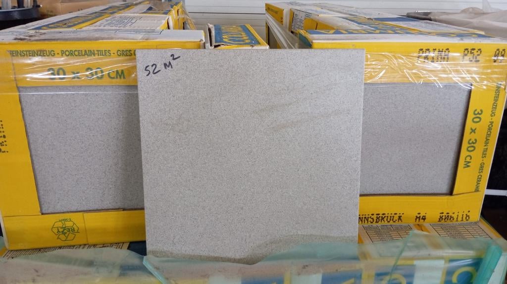 Tegels 30x30 cm, 52 m², Ophalen