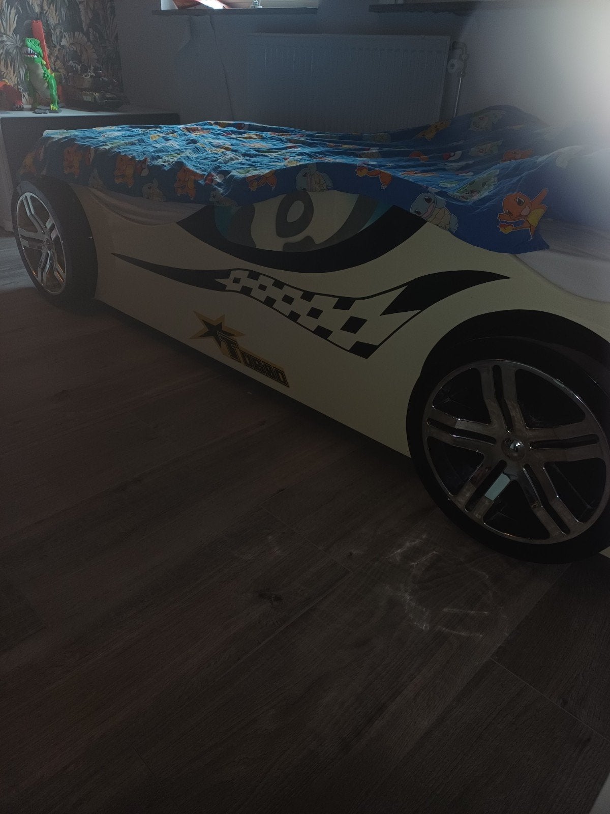 Kinderbed in raceauto-stijl, Ophalen, 85 tot 100 cm, Gebruikt, Lattenbodem