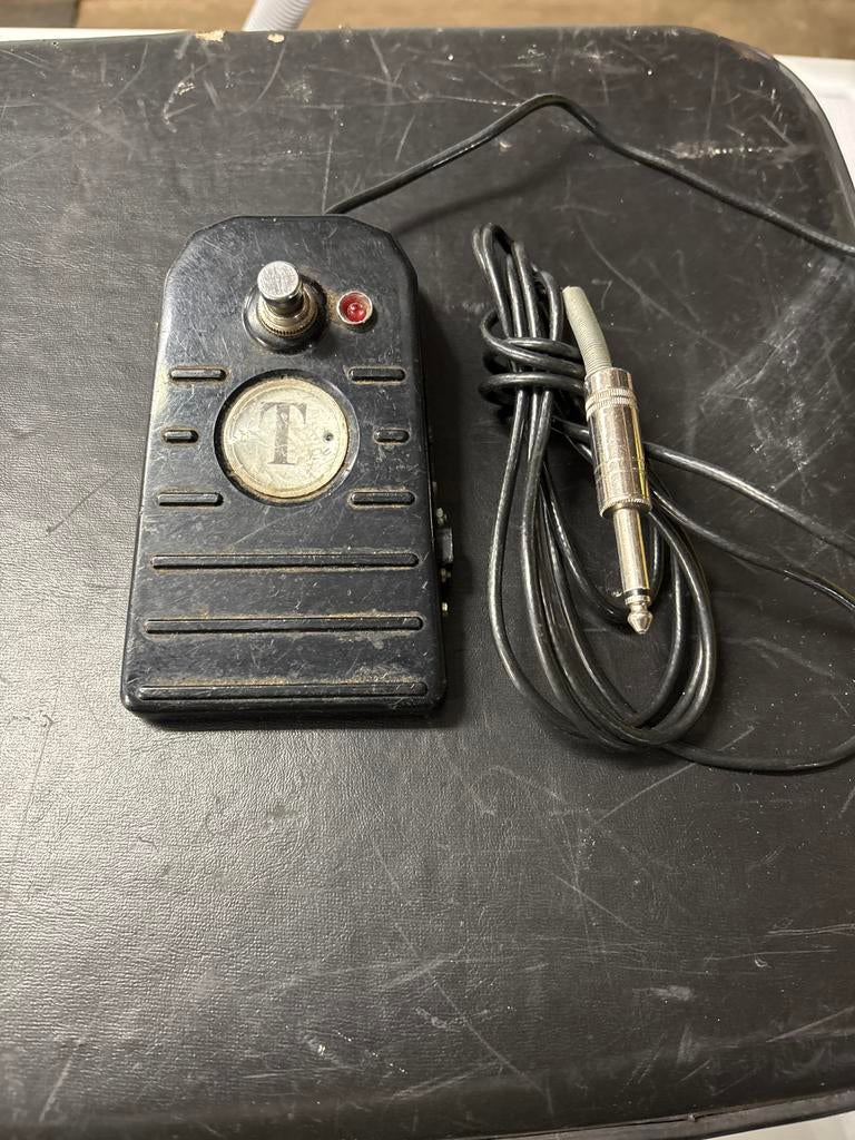 Echolette reverb Vintage gitaarvoetschakelaar met jackplug, Ophalen of Verzenden, Gebruikt, Overige typen