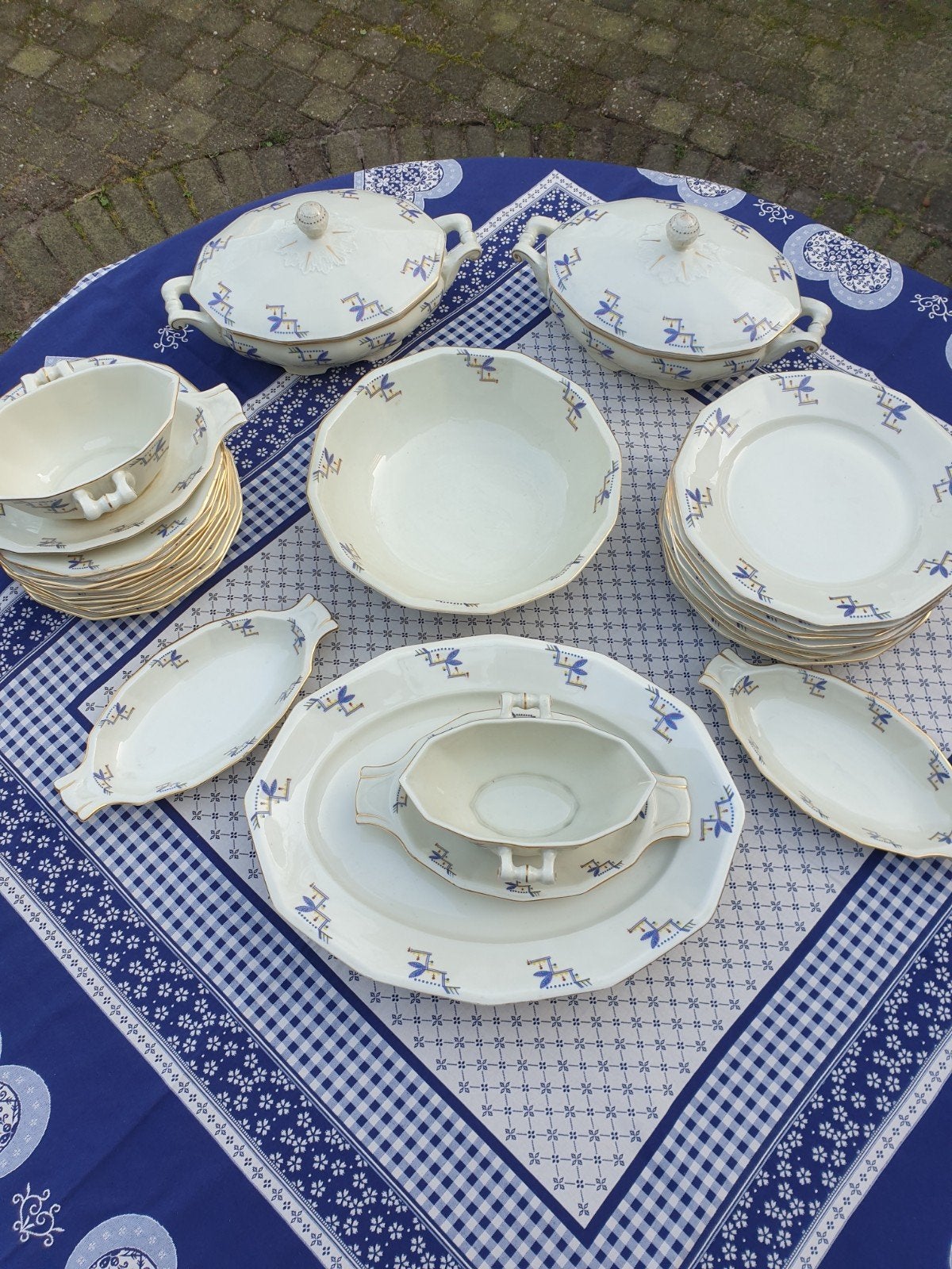 Vintage servies jaren 30, Antiek en Kunst, Ophalen