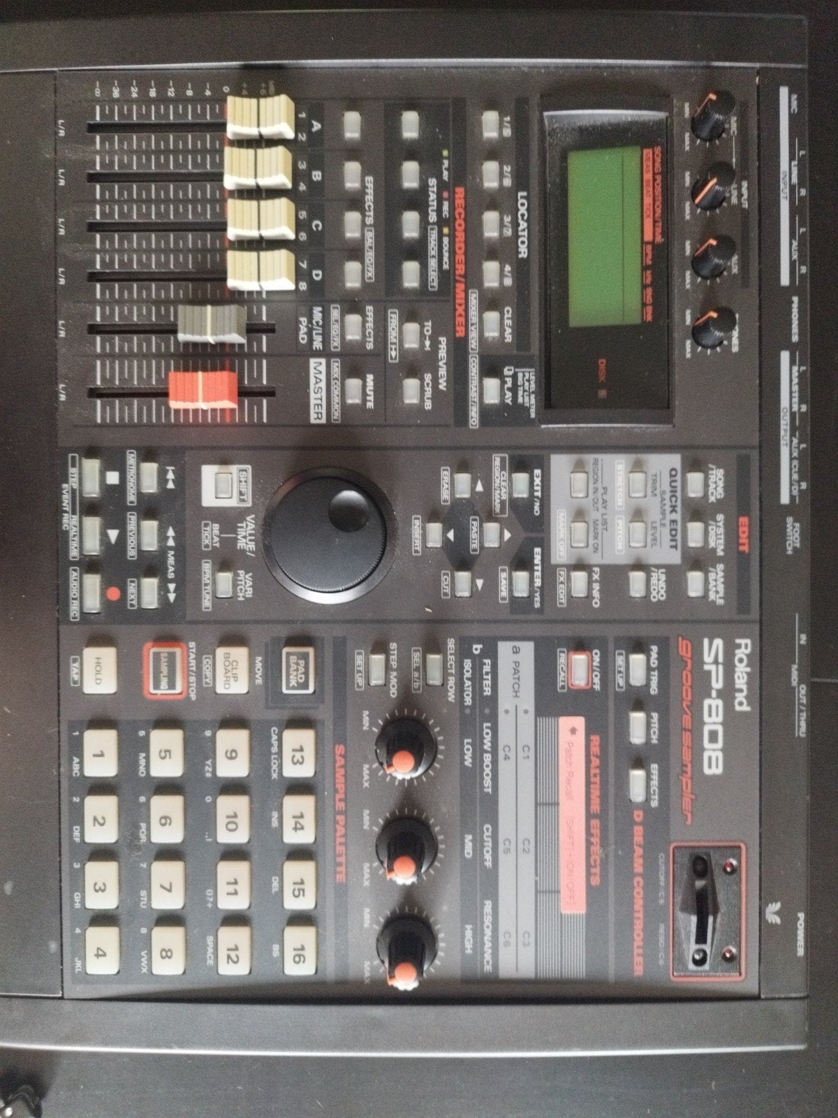 Roland SP-808 Groove Sampler met D-Beam Controller, Verzenden
