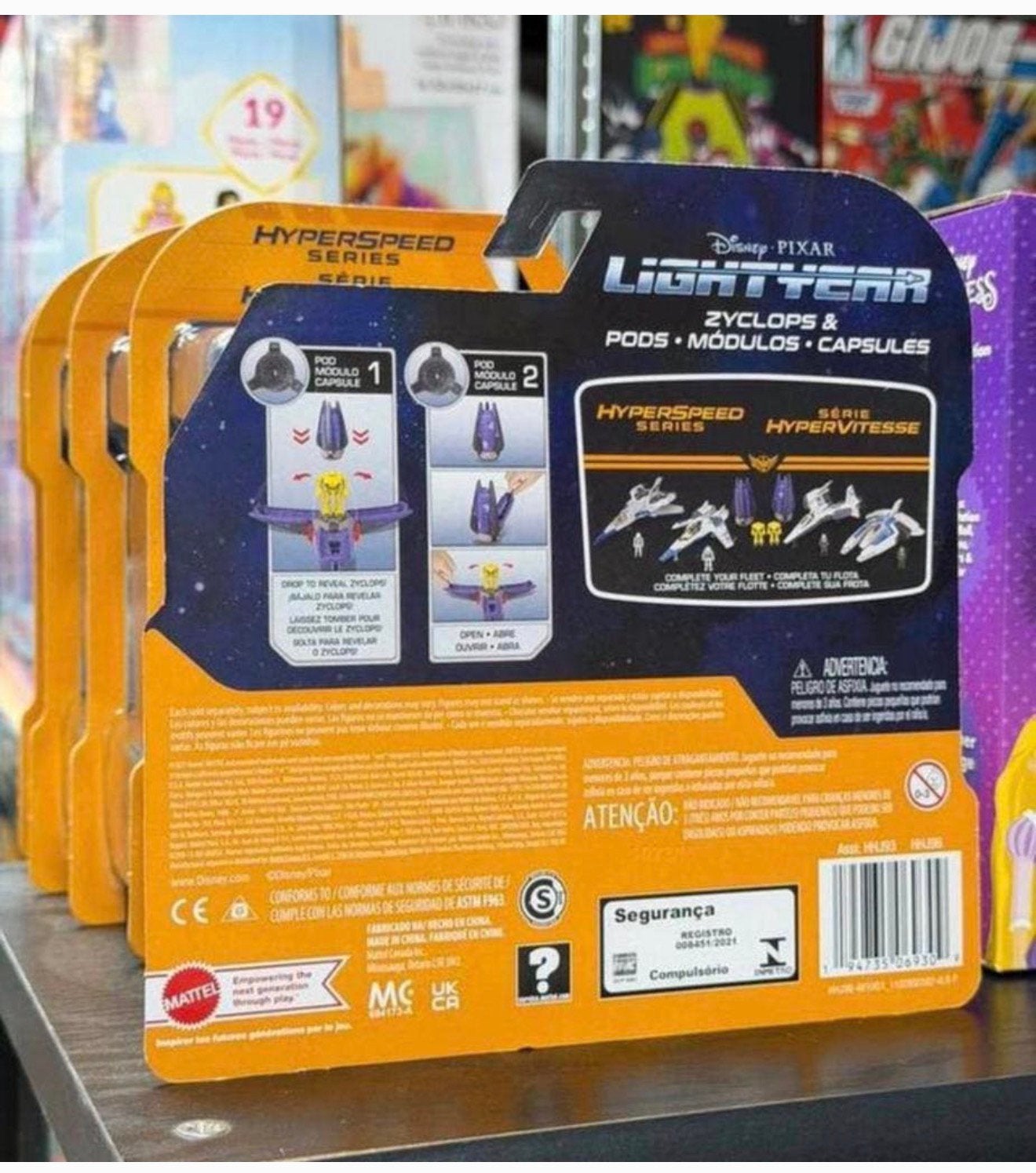 Pixar Lightyear Hyperspeed Series Cyclops Vijandelijk Schip, Actiefiguur of Pop, Nieuw, Ophalen of Verzenden, H