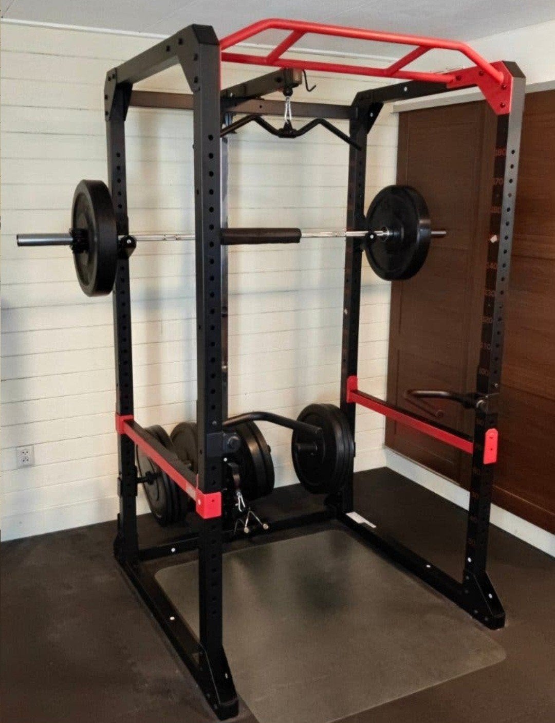 power rack bankje olympische stang en 130kg bumperplates, Ophalen, Overige typen