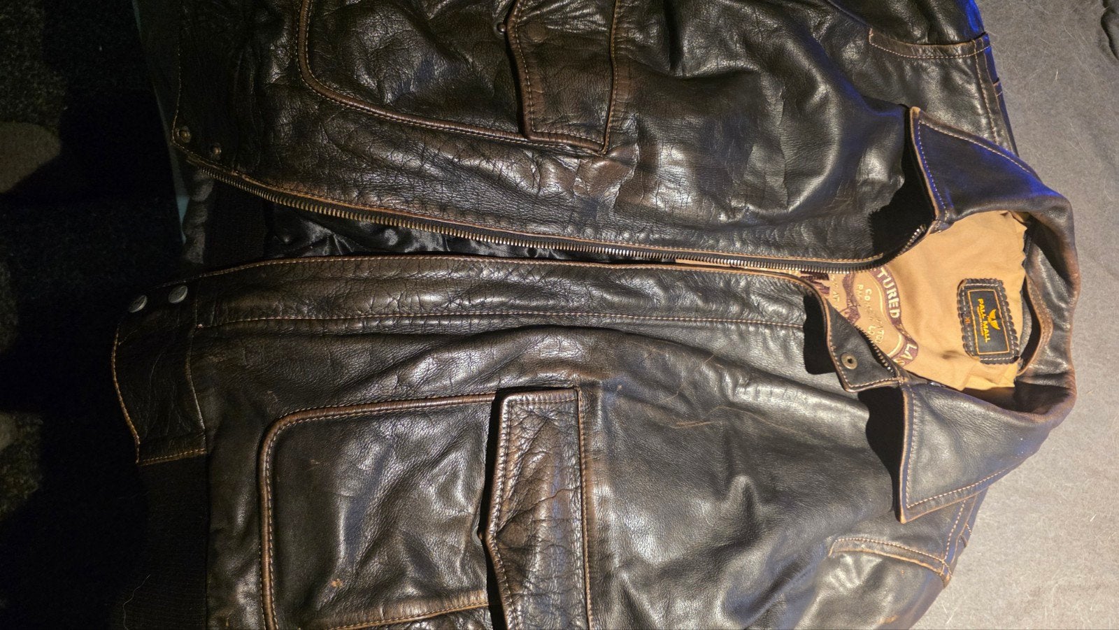 PM Legend lederen jas maat XL!, Ophalen of Verzenden, Zo goed als nieuw, Maat 56/58 (XL)