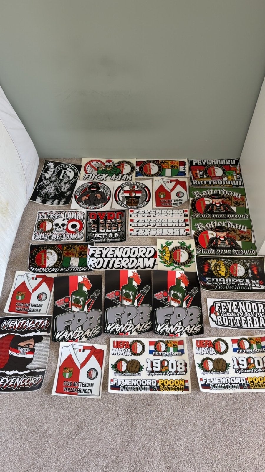 Feyenoord stickers groot, Verzamelen, Ophalen of Verzenden, Nieuw, Feyenoord, Poster, Plaatje of Sticker