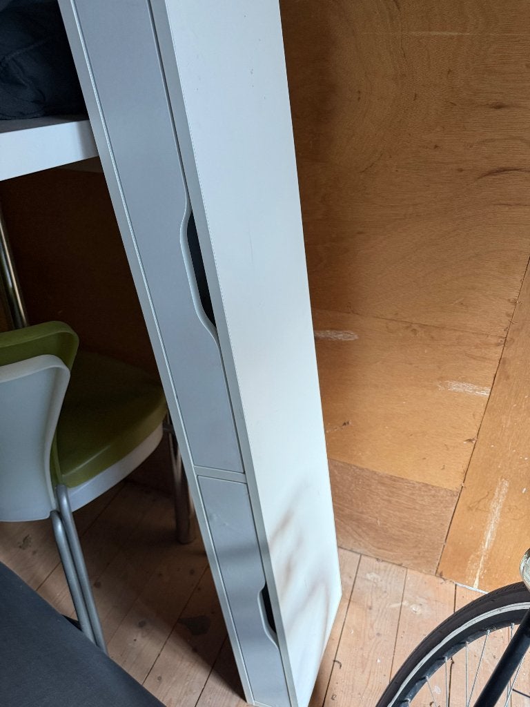 Ikea kast Ekby Alex, Ophalen, Gebruikt, 100 tot 150 cm, 1 of 2 laden
