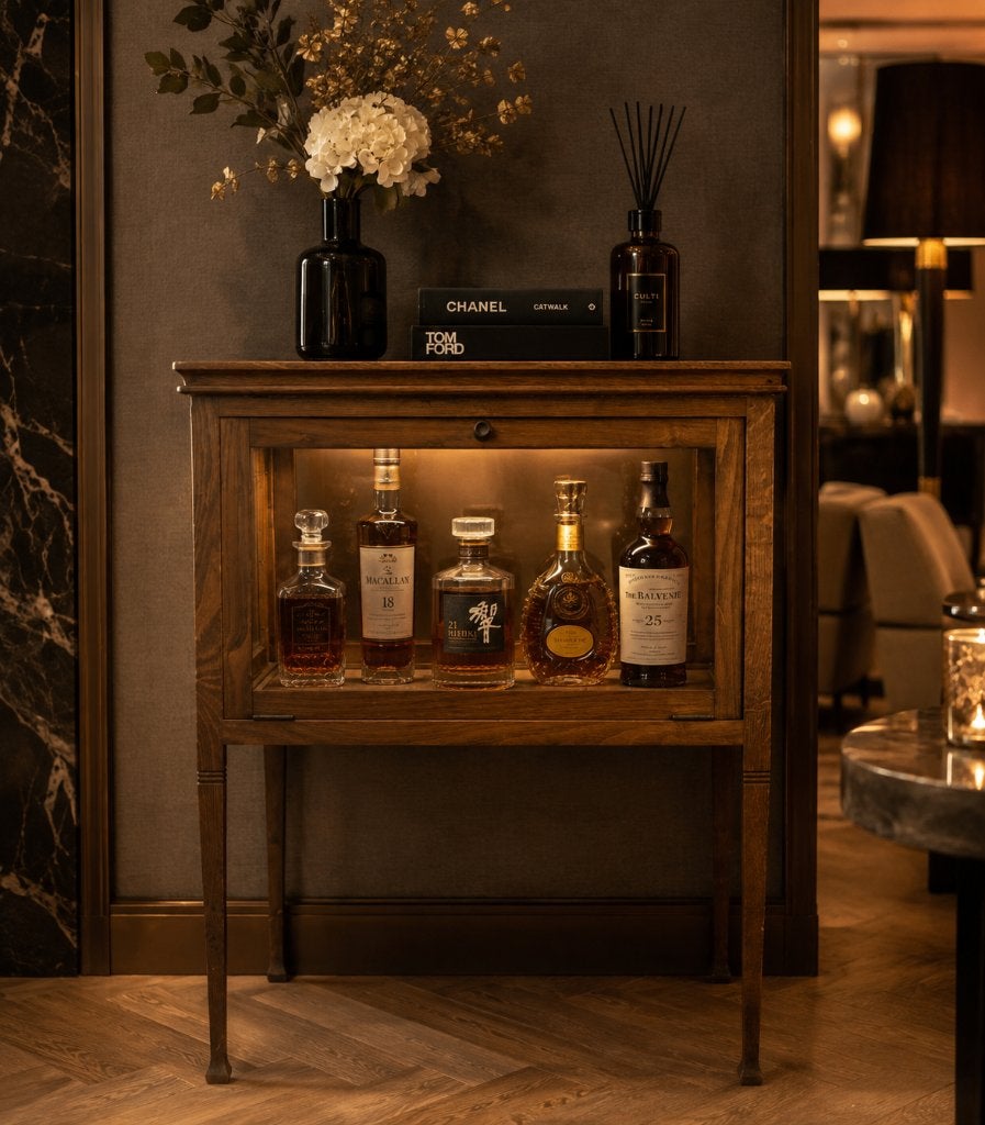 Prachtig luxe authentieke drank kast, theekast, wijnkast, Ophalen