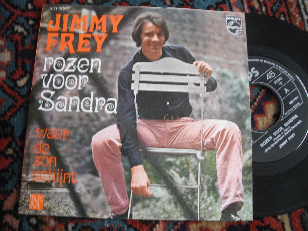 Jimmy Frey - Rozen voor Sandra., Cd's en Dvd's, Vinyl | Nederlandstalig, Ophalen of Verzenden, Gebruikt, 12 inch, Levenslied of Smartlap